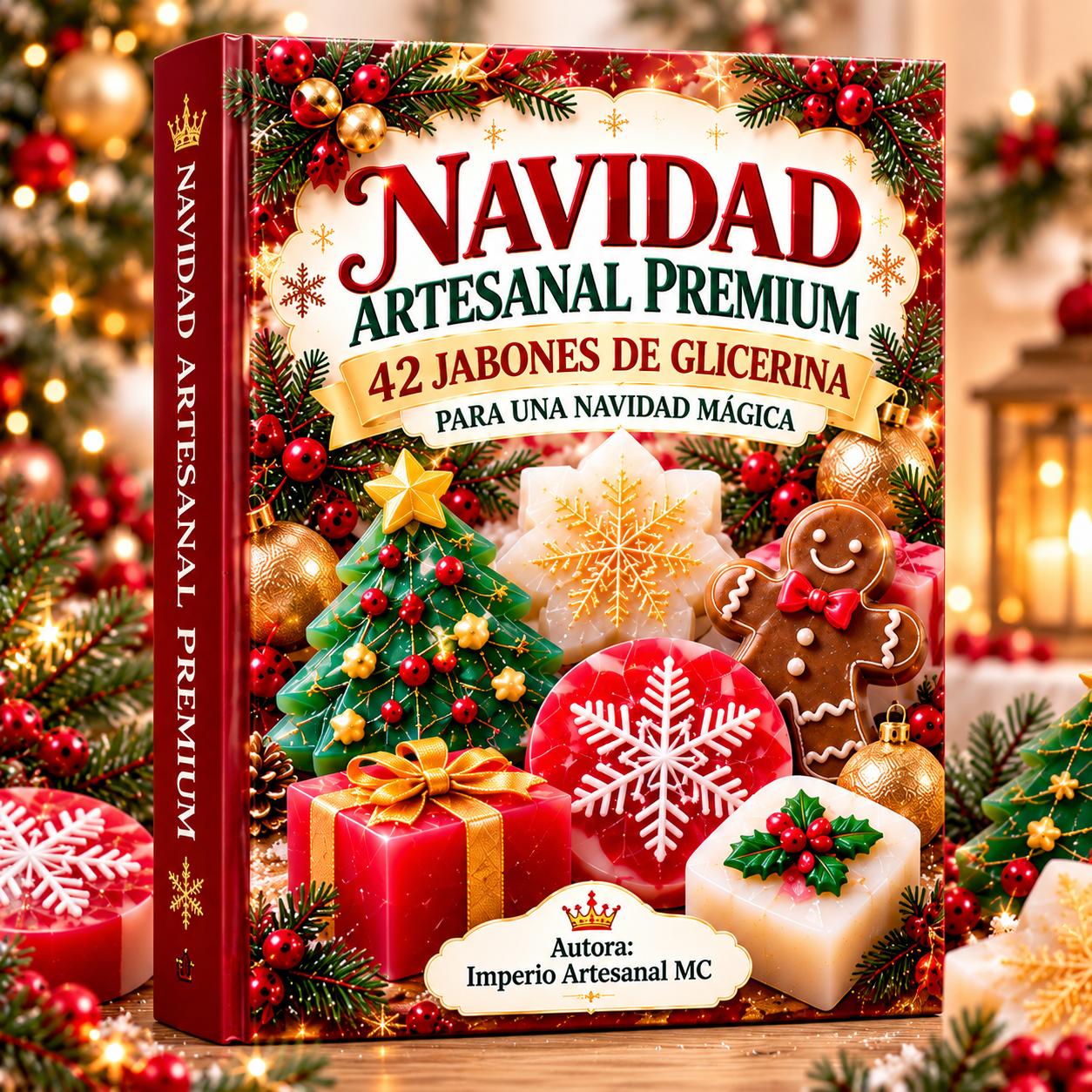 Libro Principal: 42 Jabones de Glicerina para una Navidad Mágica